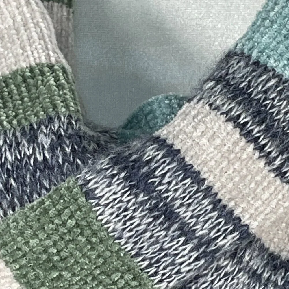 89th & Madison Gray Tunic Sweater + Scarf Set 1X Plus Cozy Knit